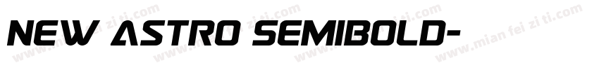 New Astro SemiBold字体转换